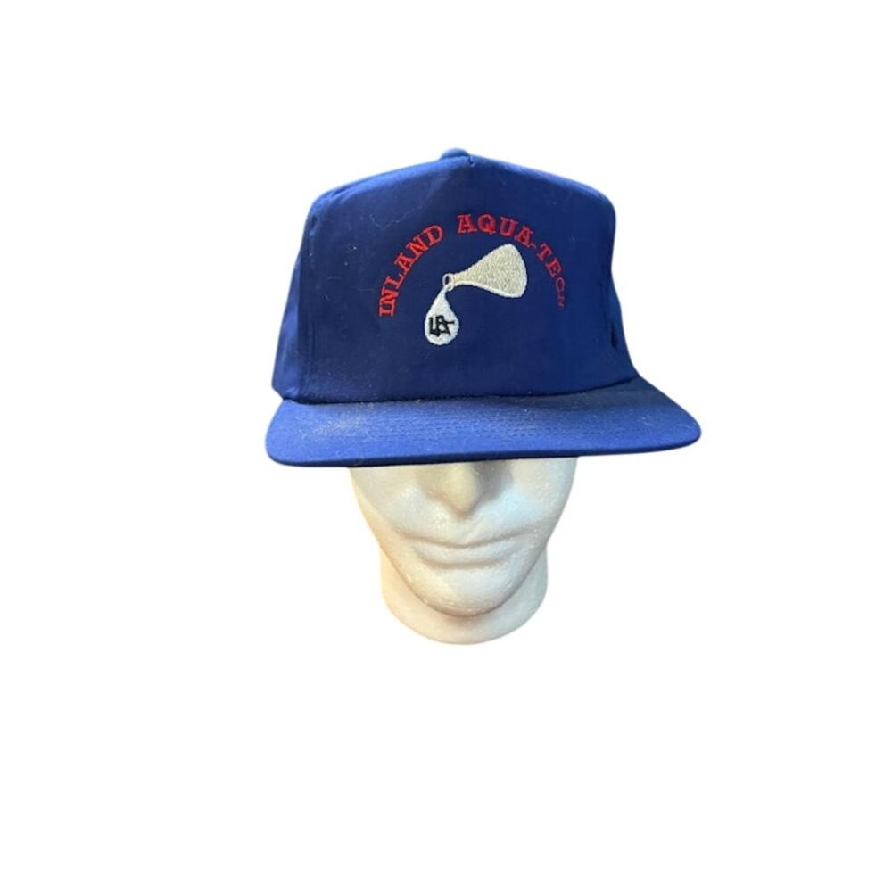 Snapback hat Inland Aqua royal blue baseball dad hat aquarium store